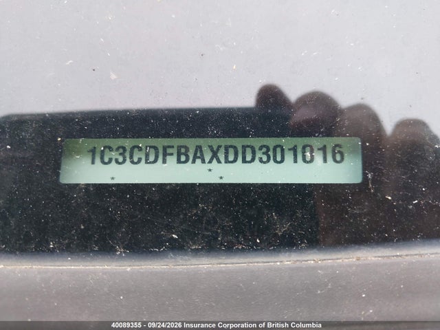 Auction sale of the 2013 Dodge Dart Sxt/rallye, vin: 1C3CDFBAXDD301016, lot number: 40089355