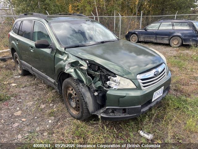 Продажа на аукционе авто 2011 Subaru Outback 2.5i Premium, vin: 4S4BRCHC6B3327966, номер лота: 40089361