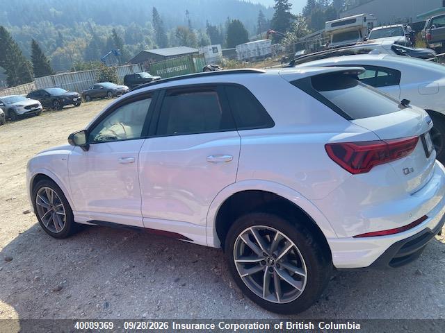 40089369 :رقم المزاد ، WA1DECF34R1039388 vin ، 2024 Audi Q3 مزاد بيع