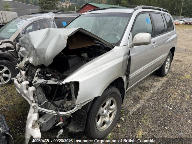 Продаж на аукціоні авто 2002 Toyota Highlander, vin: JTEGD21AX20027727, номер лоту: 40089435