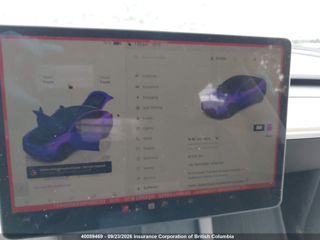 40089469 :رقم المزاد ، 7SAYGDEE1NF490132 vin ، 2022 Tesla Model Y Long Range مزاد بيع