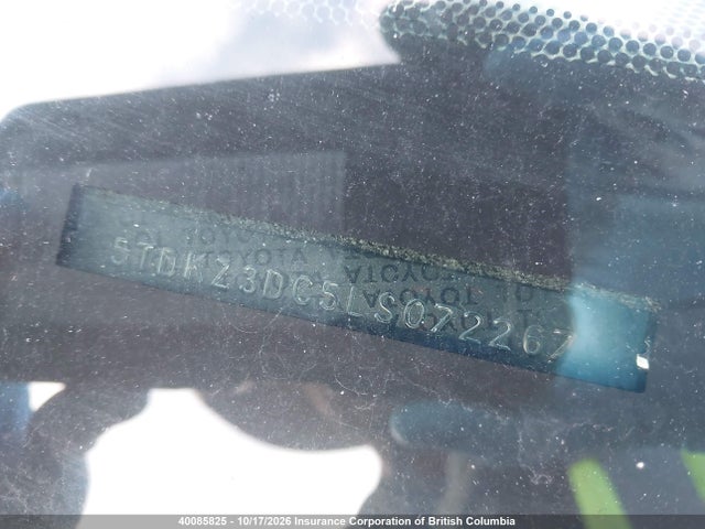 Toyota SIENNA LE 2020 5TDKZ3DC5LS072267 Image 20
