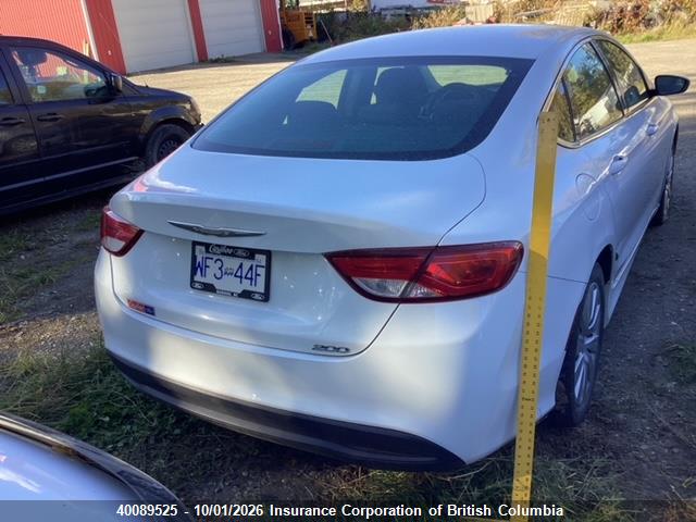 Aukcja sprzedaży 2016 Chrysler 200, vin: 1C3CCCFB1GN197468, numer aukcji: 40089525