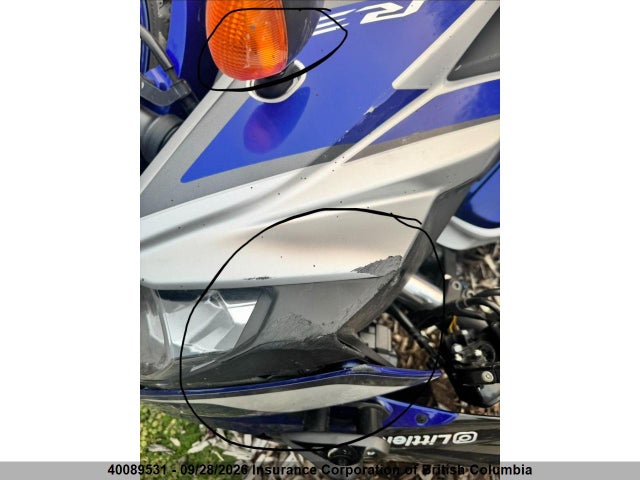 40089531 :رقم المزاد ، MH3RH06N5FK002537 vin ، 2015 Yamaha Yzfr3 مزاد بيع