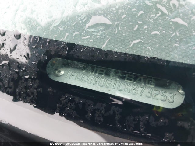 Продаж на аукціоні авто 2012 Ford Escape Xlt, vin: 1FMCU9DG1CKB73253, номер лоту: 40089551