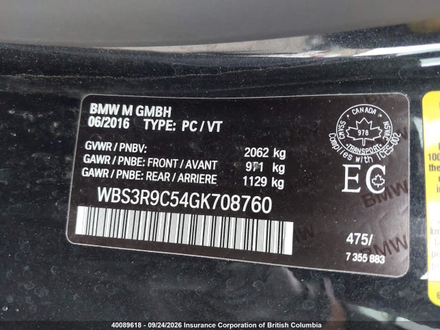 BMW M4 2016 WBS3R9C54GK708760 Image 9