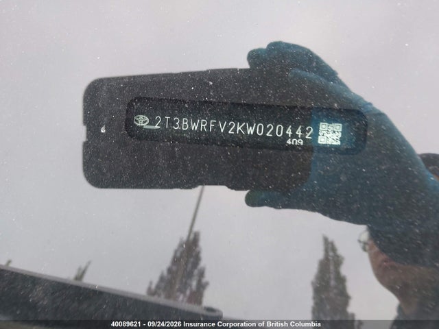 2019 Toyota Rav4 მანქანა იყიდება აუქციონზე, vin: 2T3BWRFV2KW020442, აუქციონის ნომერი: 40089621