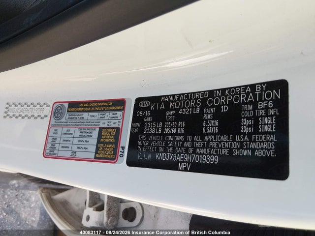 KIA Soul Ev Ev+ 2017 KNDJX3AE9H7019399 Image 9