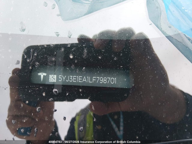 5YJ3E1EA1LF798701 Tesla MODEL 3