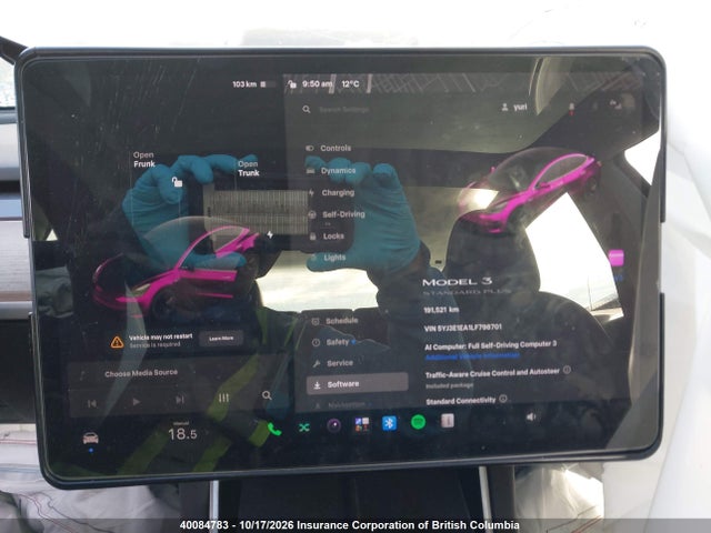 5YJ3E1EA1LF798701 Tesla MODEL 3