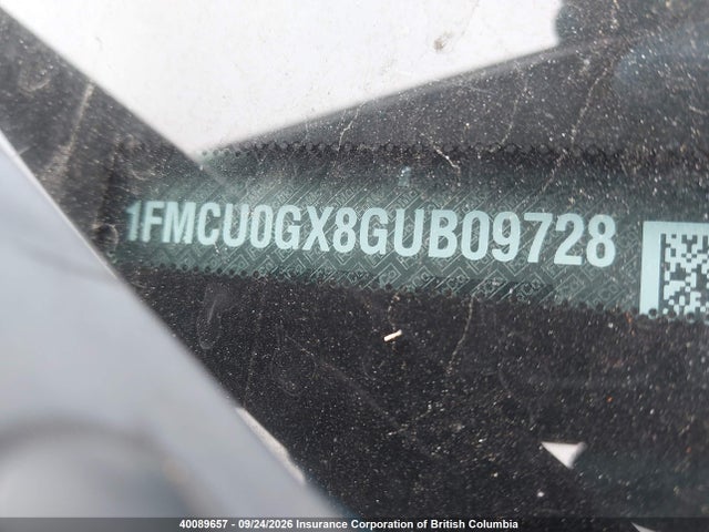 40089657 :رقم المزاد ، 1FMCU0GX8GUB09728 vin ، 2016 Ford Escape Se مزاد بيع