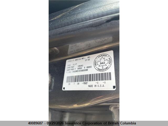 Aukcja sprzedaży 2007 Honda Accord Value, vin: 1HGCM55197A800088, numer aukcji: 40089687