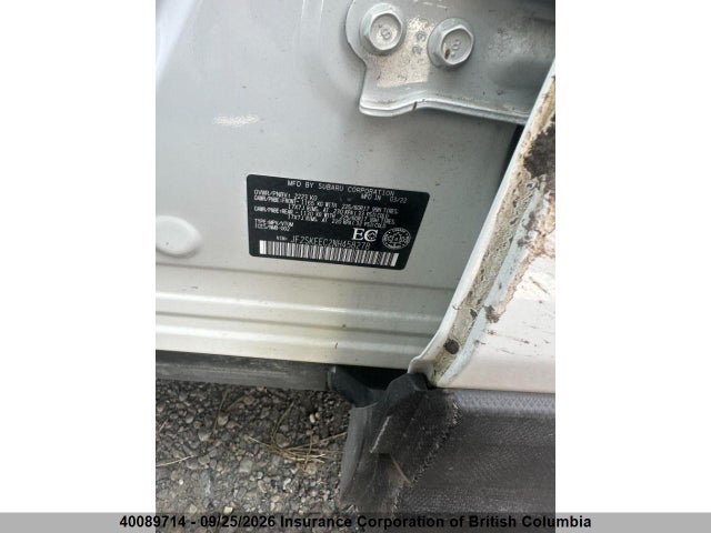 Продажа на аукционе авто 2022 Subaru Forester Touring, vin: JF2SKEEC2NH458278, номер лота: 40089714