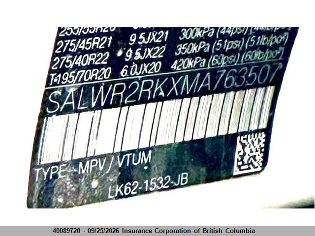 Продажа на аукционе авто 2021 Land Rover Range Rover Sport Hse Silver Edition, vin: SALWR2RKXMA763507, номер лота: 40089720
