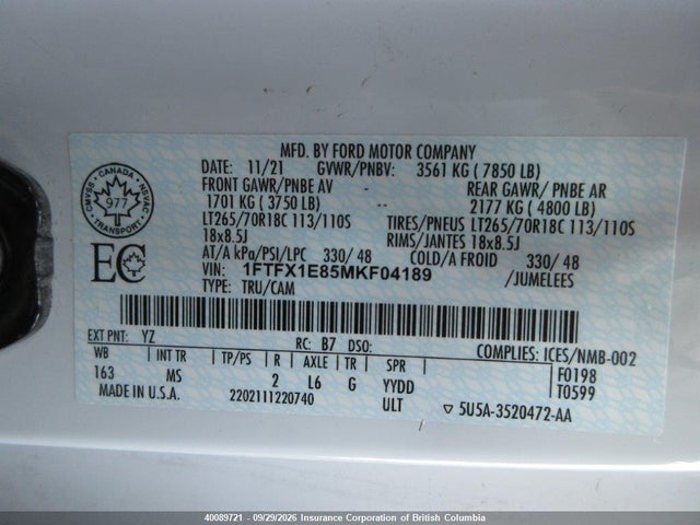 Ford F150 2021 1FTFX1E85MKF04189 Image 25