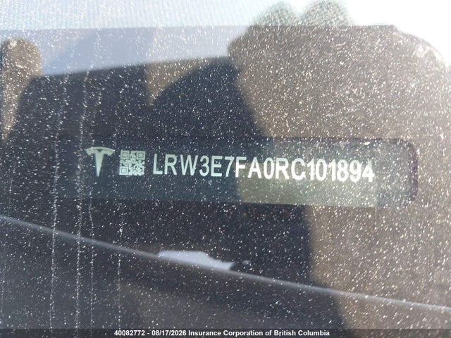 LRW3E7FA0RC101894 Tesla MODEL 3