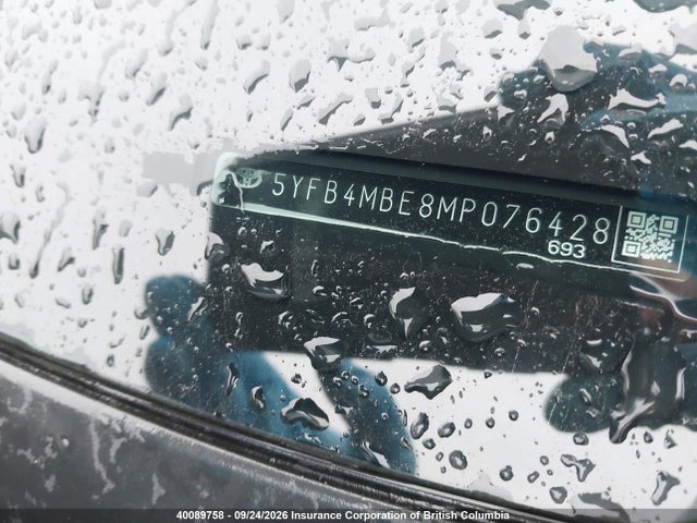2021 Toyota Corolla Se მანქანა იყიდება აუქციონზე, vin: 5YFB4MBE8MP076428, აუქციონის ნომერი: 40089758