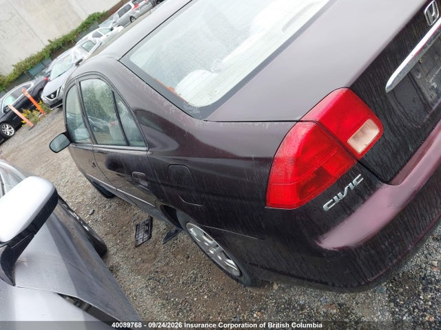 40089768 :رقم المزاد ، 2HGES16651H937409 vin ، 2001 Honda Civic مزاد بيع