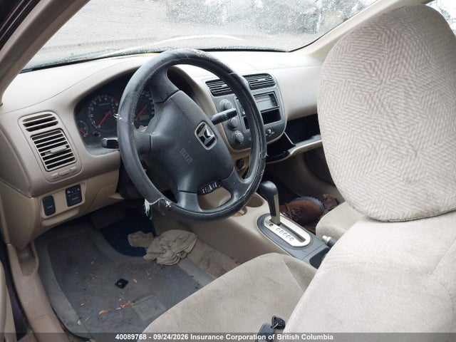 40089768 :رقم المزاد ، 2HGES16651H937409 vin ، 2001 Honda Civic مزاد بيع