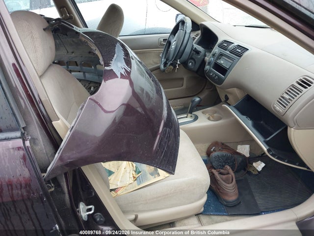 40089768 :رقم المزاد ، 2HGES16651H937409 vin ، 2001 Honda Civic مزاد بيع