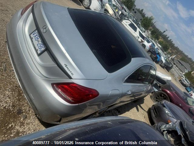 Aukcja sprzedaży 2017 Mercedes-benz C 300 4mati, vin: 55SWF4KBXHU211409, numer aukcji: 40089777
