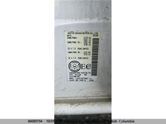 Продаж на аукціоні авто 2010 Nissan Frontier Crew Cab Se/crew Cab Le, vin: 1N6AD0FV8AC405676, номер лоту: 40089794