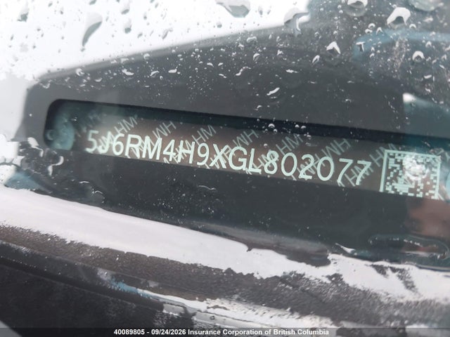 40089805 :رقم المزاد ، 5J6RM4H9XGL802077 vin ، 2016 Honda Cr-v مزاد بيع