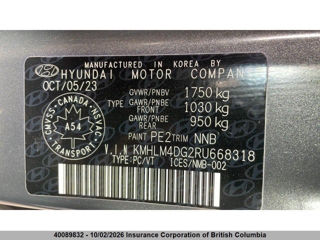 Продажа на аукционе авто 2024 Hyundai Elantra Sel, vin: KMHLM4DG2RU668318, номер лота: 40089832