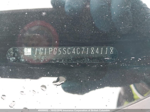 Aukcja sprzedaży 2012 Chevrolet Cruze, vin: 1G1PG5SC4C7184118, numer aukcji: 40089852