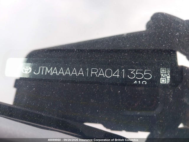 Aukcja sprzedaży 2024 Toyota Bz4x, vin: JTMAAAAA1RA041355, numer aukcji: 40089860