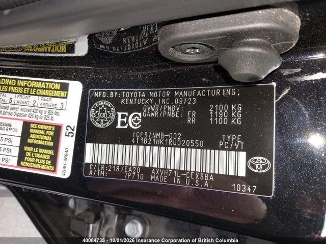 Продаж на аукціоні авто 2024 Toyota Camry Xle/se, vin: 4T1B21HK1RU020550, номер лоту: 40084735