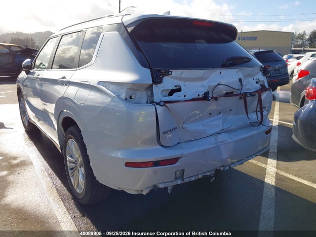 40089905 :رقم المزاد ، JA4T5VA95SZ611286 vin ، 2025 Mitsubishi Outlander Phev Le S-awc/se S-awc/sel S-awc مزاد بيع