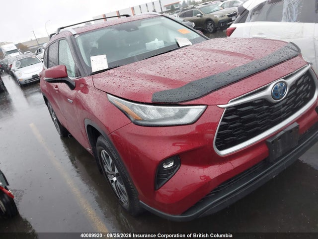 40089920 :رقم المزاد ، 5TDGBRCHXMS519235 vin ، 2021 Toyota Highlander Hybrid Xle مزاد بيع