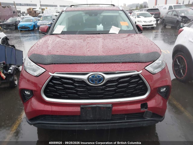 2021 Toyota Highlander Hybrid Xle მანქანა იყიდება აუქციონზე, vin: 5TDGBRCHXMS519235, აუქციონის ნომერი: 40089920