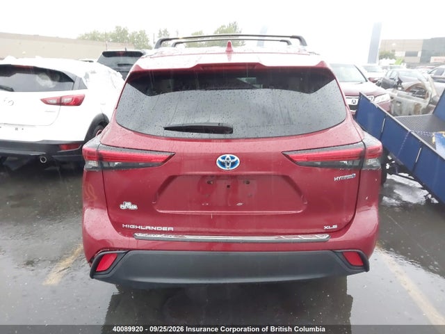 2021 Toyota Highlander Hybrid Xle მანქანა იყიდება აუქციონზე, vin: 5TDGBRCHXMS519235, აუქციონის ნომერი: 40089920