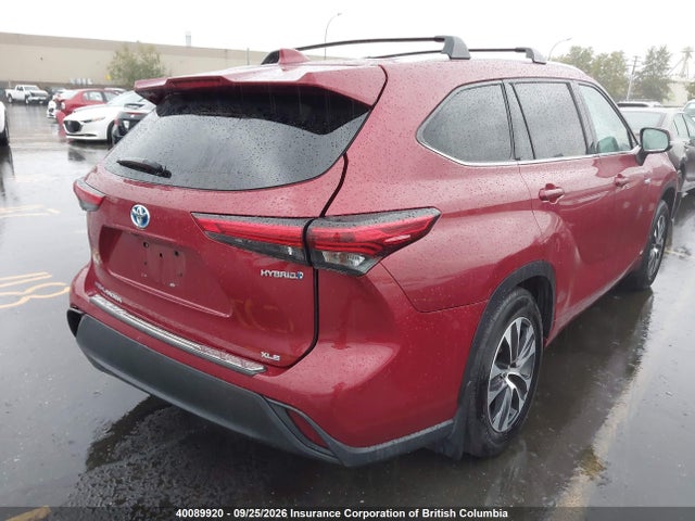 2021 Toyota Highlander Hybrid Xle მანქანა იყიდება აუქციონზე, vin: 5TDGBRCHXMS519235, აუქციონის ნომერი: 40089920