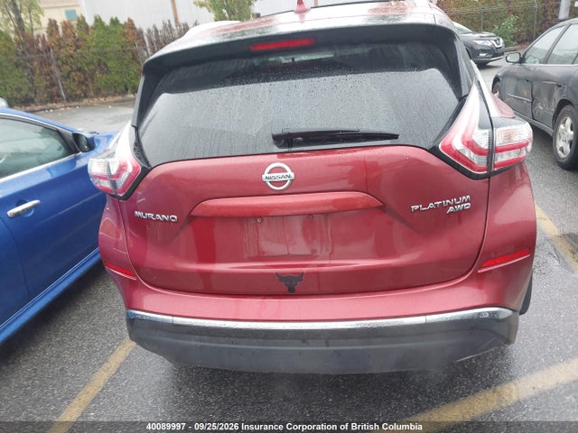 Продажа на аукционе авто 2017 Nissan Murano S/sl/sv/platinum, vin: 5N1AZ2MH3HN183104, номер лота: 40089997