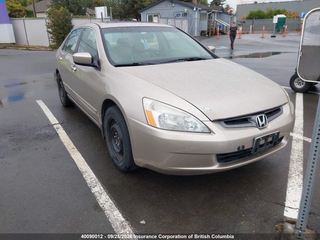 Aukcja sprzedaży 2003 Honda Accord Ex, vin: 1HGCM66423A803326, numer aukcji: 40090012