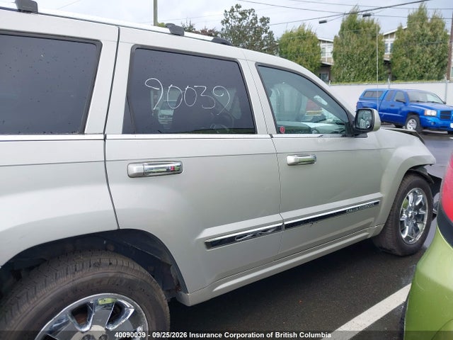 Auction sale of the 2008 Jeep Grand Cherokee Overland, vin: 1J8HR68228C200267, lot number: 40090039