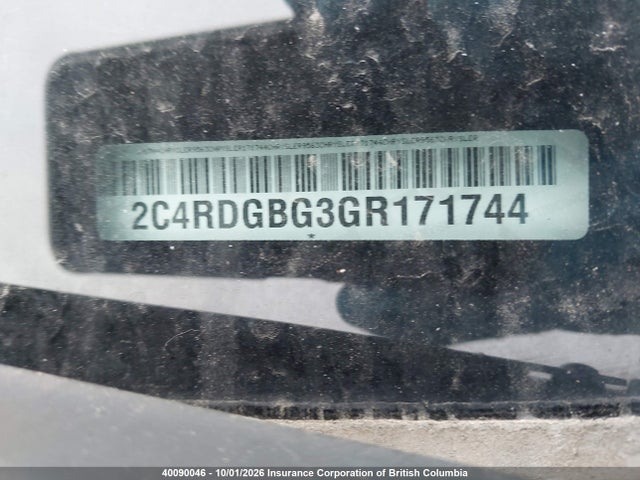 Продаж на аукціоні авто 2016 Dodge Grand Caravan Se, vin: 2C4RDGBG3GR171744, номер лоту: 40090046