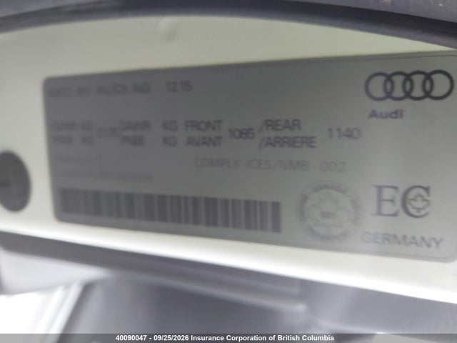 2017 Audi A4 მანქანა იყიდება აუქციონზე, vin: WAUCNAF49HN003506, აუქციონის ნომერი: 40090047