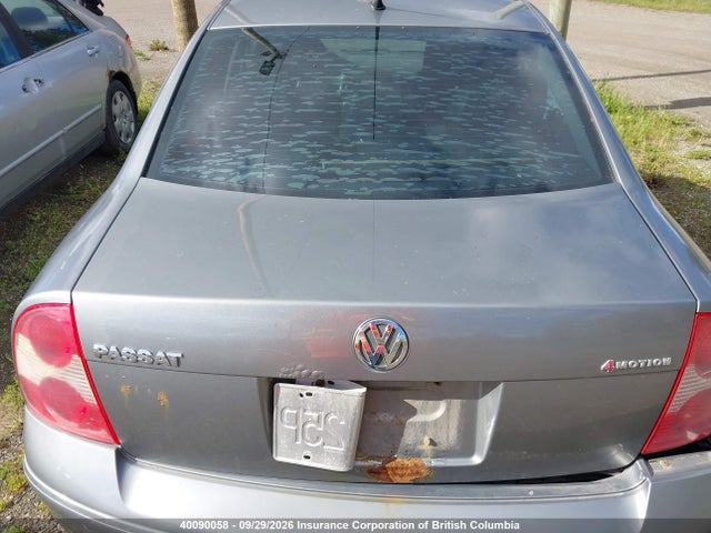 40090058 :رقم المزاد ، WVWBD63BX5P034281 vin ، 2005 Volkswagen Passat Gls 4motion مزاد بيع