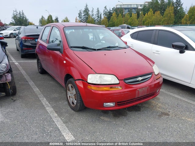 Aukcja sprzedaży 2006 Chevrolet Aveo Ls, vin: KL1TD69656B606927, numer aukcji: 40086630