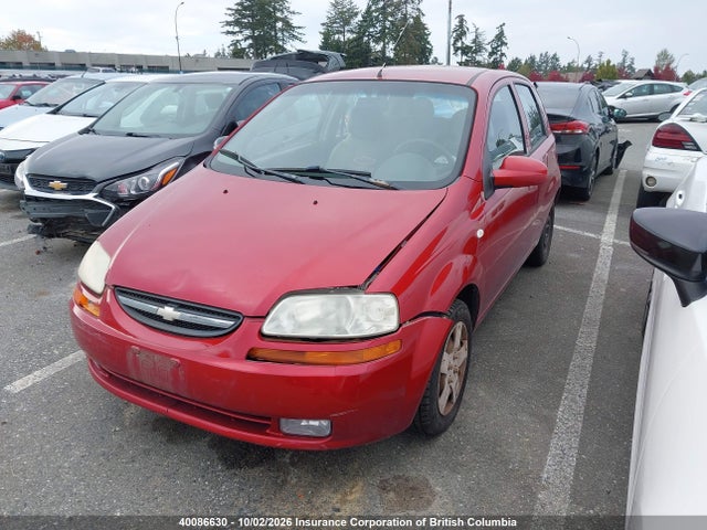 Aukcja sprzedaży 2006 Chevrolet Aveo Ls, vin: KL1TD69656B606927, numer aukcji: 40086630