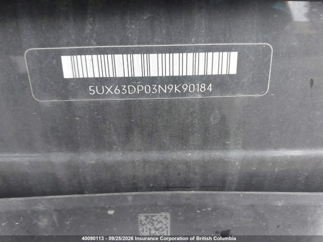 Aukcja sprzedaży 2022 Bmw X3, vin: 5UX63DP03N9K90184, numer aukcji: 40090113