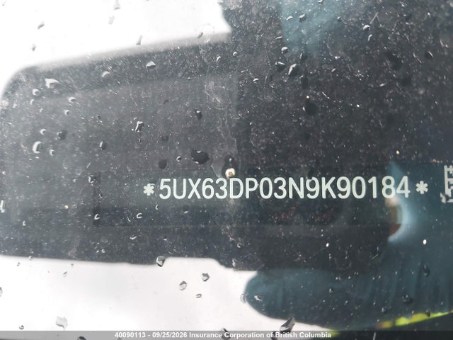 Aukcja sprzedaży 2022 Bmw X3, vin: 5UX63DP03N9K90184, numer aukcji: 40090113