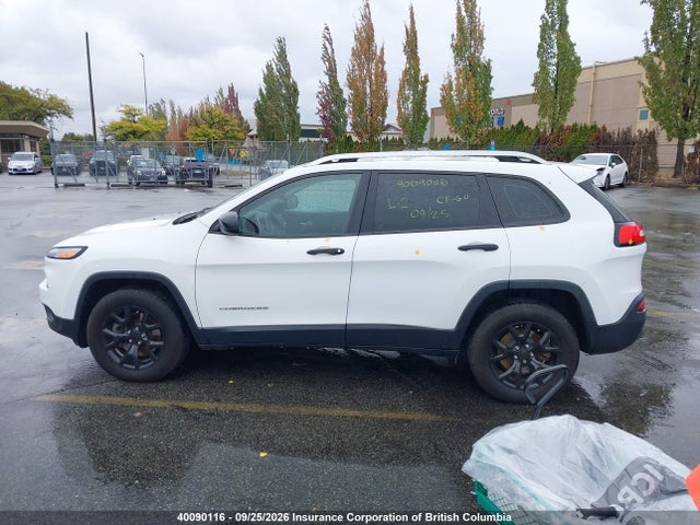 2016 Jeep Cherokee Sport მანქანა იყიდება აუქციონზე, vin: 1C4PJMASXGW314927, აუქციონის ნომერი: 40090116