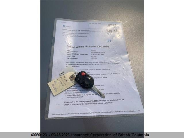 Продажа на аукционе авто 2008 Ford Escape Xlt, vin: 1FMCU93Z88KE79960, номер лота: 40090123