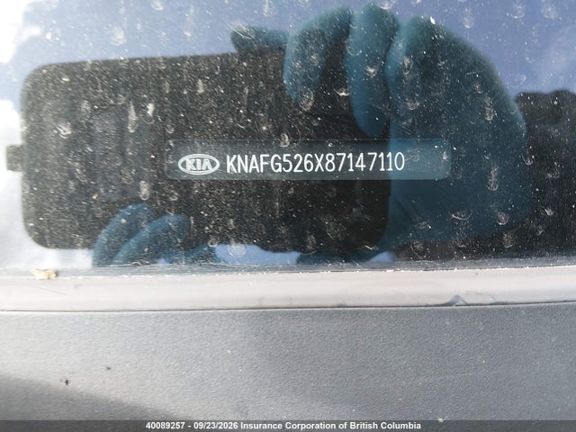 Aukcja sprzedaży 2008 Kia Rondo Lx/ex, vin: KNAFG526X87147110, numer aukcji: 40089257
