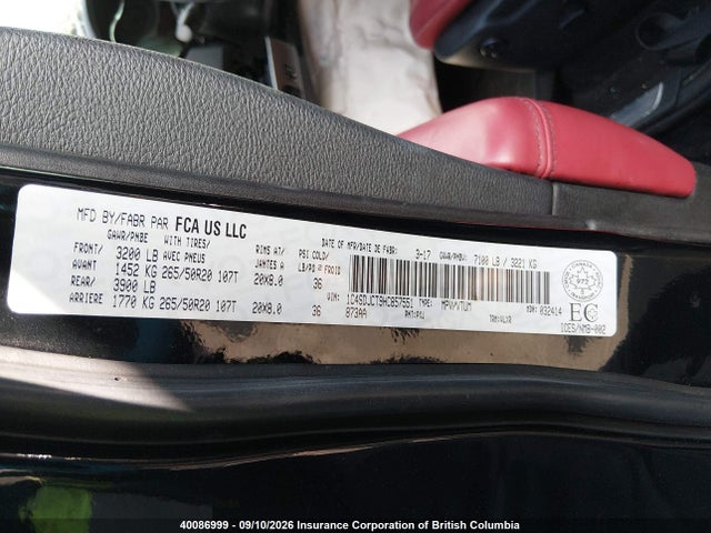 Dodge Durango R/t 2017 1C4SDJCT9HC857551 Image 9